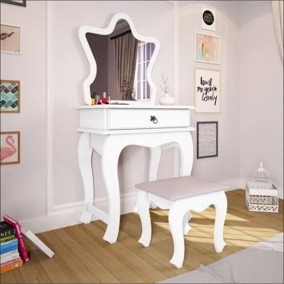 Penteadeira Infantil Nova Branco