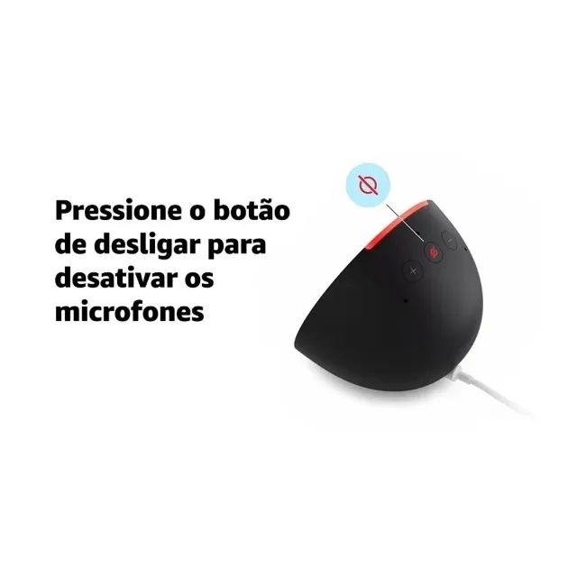 Amazon Echo Pop Smart Speaker Com Alexa Branco - Foto 4