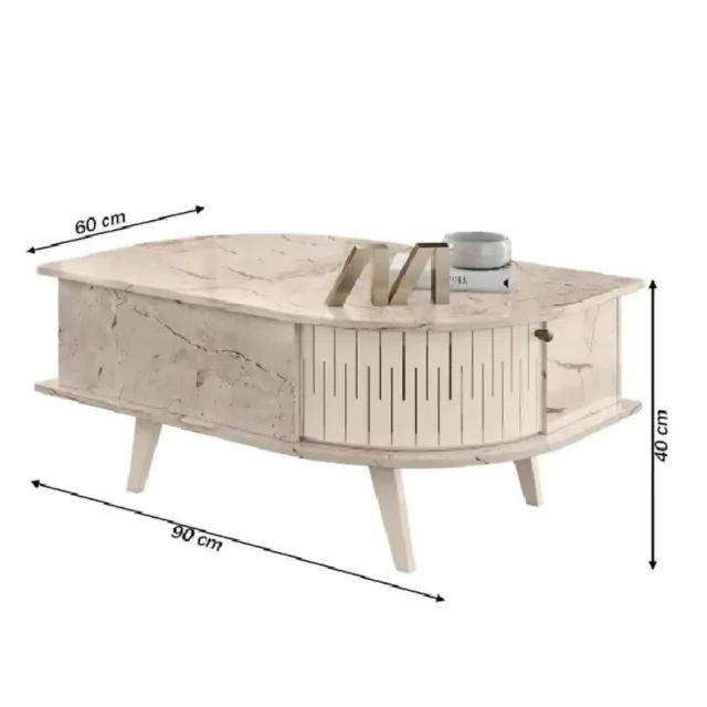 Promoçao Mesa de Centro Bege / Padrao  - Foto 2