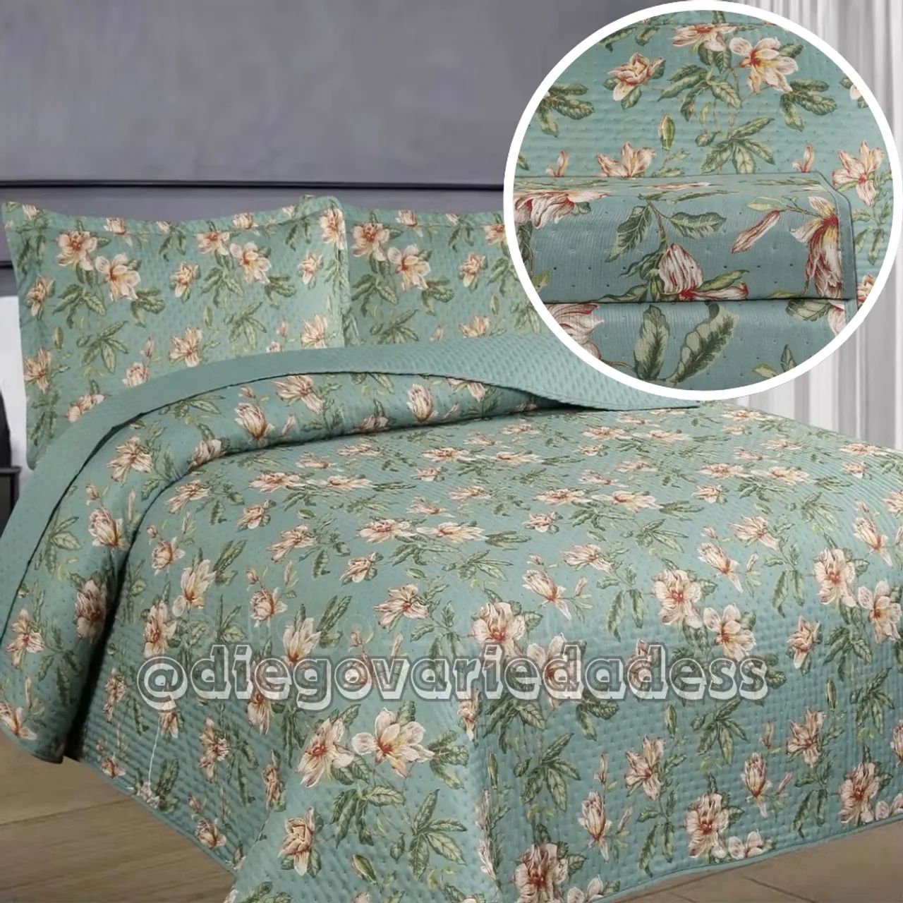 Colcha cobre leito Elegance habitat dupla face  - Foto 2