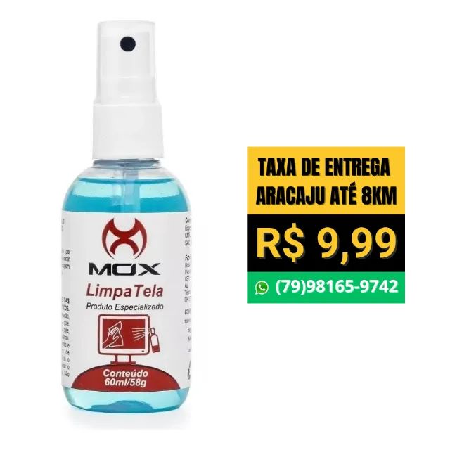 Limpa Telas Mox 60ml Pano Microfibra Celular Tv Notebook - Novo - Foto 2
