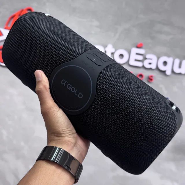 Caixa de Som Bluetooth Portátil 120W com Karaokê e Microfone Sem Fio Resistente a Respingo - Foto 5