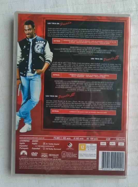 Dvd Trilogia Um Tira da Pesada (LACRADO - ORIGINAL - LEGENDADO) - Foto 2