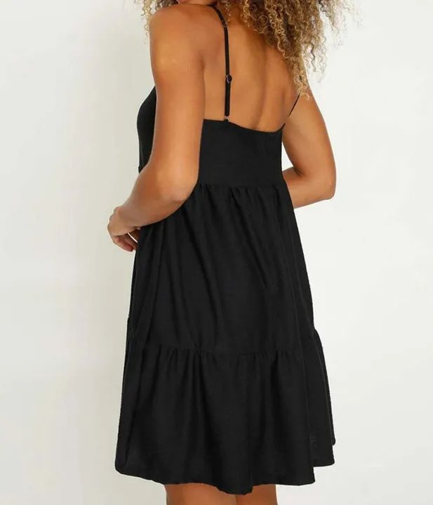 Vestido solto preto M - Foto 3