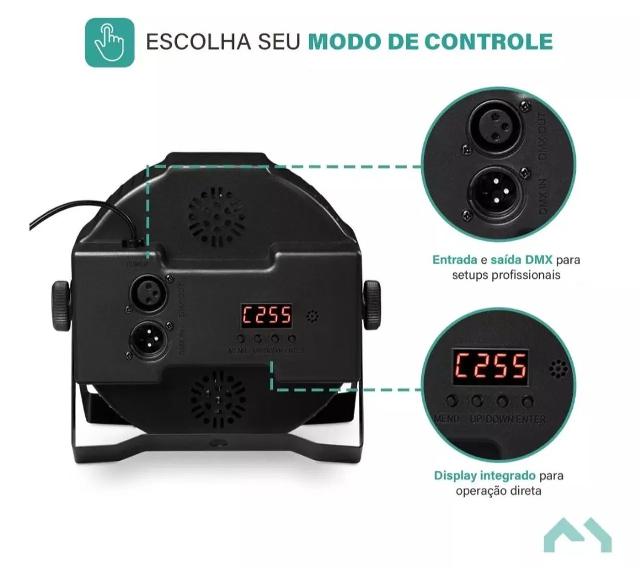 Canhão RGB 36 leds (Par Led) com DMX - Foto 4