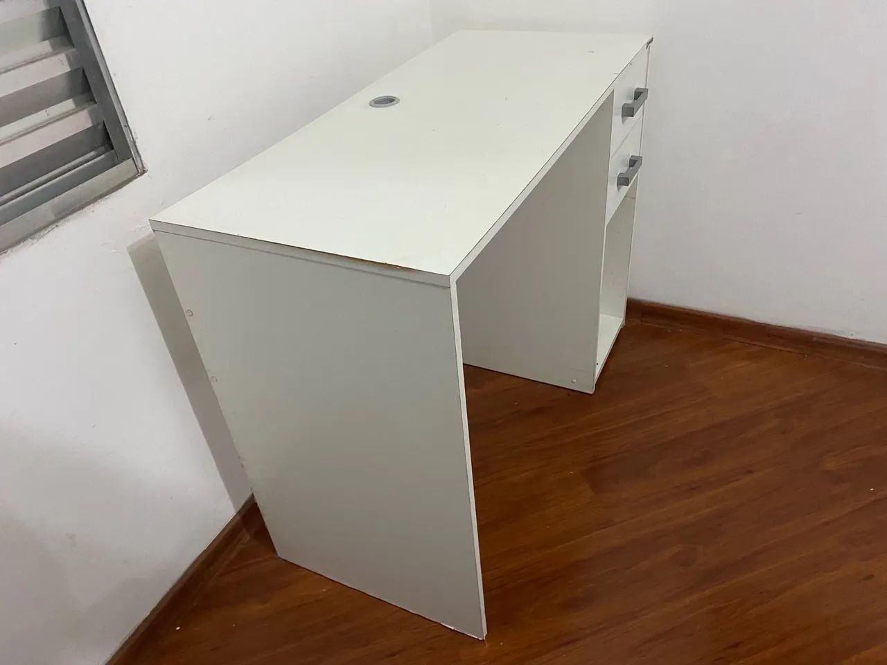 Escrivaninha Branca com 2 Gavetas - Foto 6