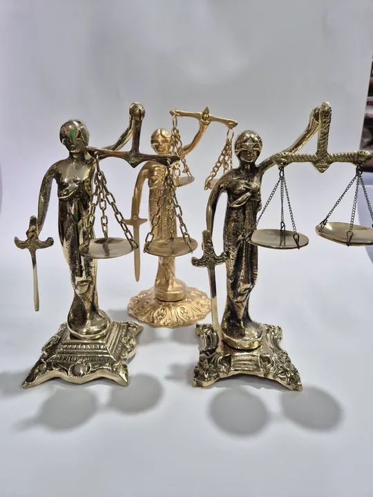 Estátua bronze Themis dama Justiça  - Foto 6