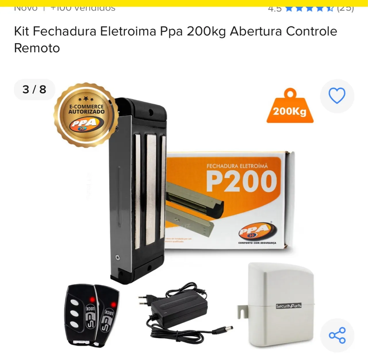 Kit fechadura eletroima ppa kg