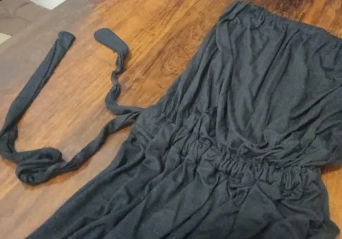 Macacão preto tomara que caia, viscose e elastano, maravilhoso e impecável!!!