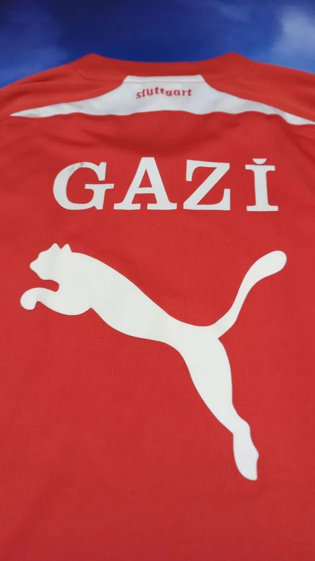 Camisa do Stuttgart 2011 Puma Aquecimento  - Foto 6