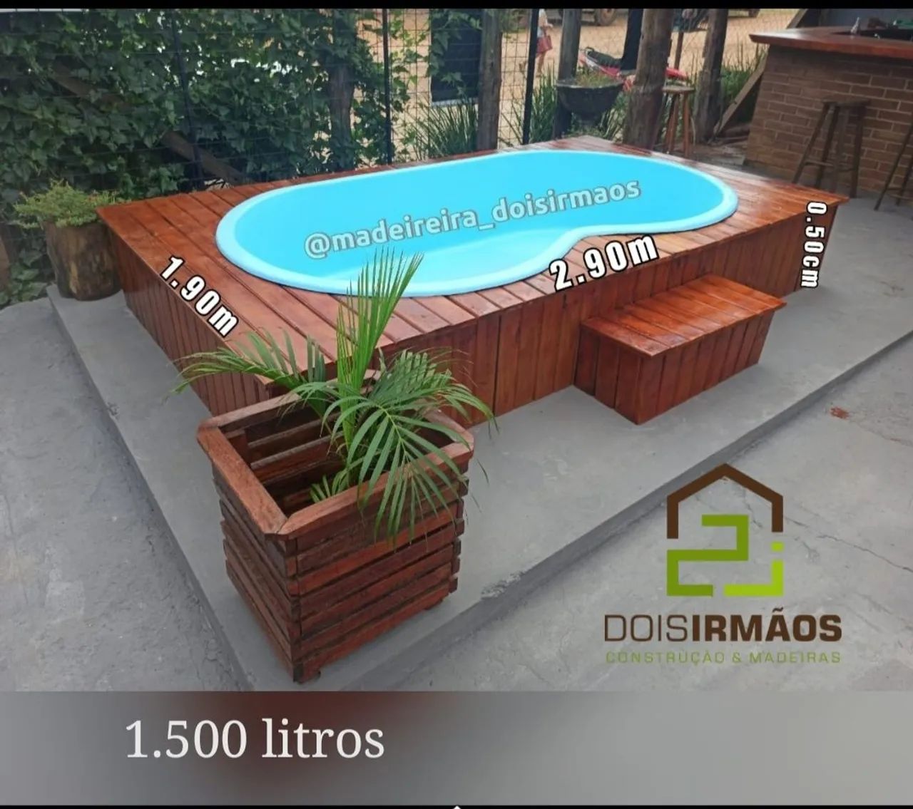 Piscina de fibra com deck partir de 4.100 - Foto 3