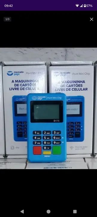 Maquininha de cartão Mercado Pago Point Mini Chip D175