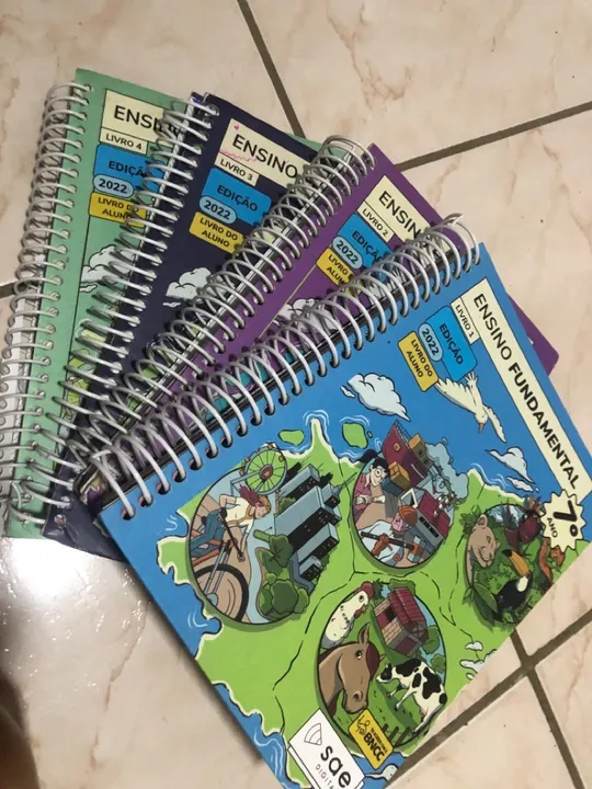 Livros Sae Digital 7º Ano (4 livros)