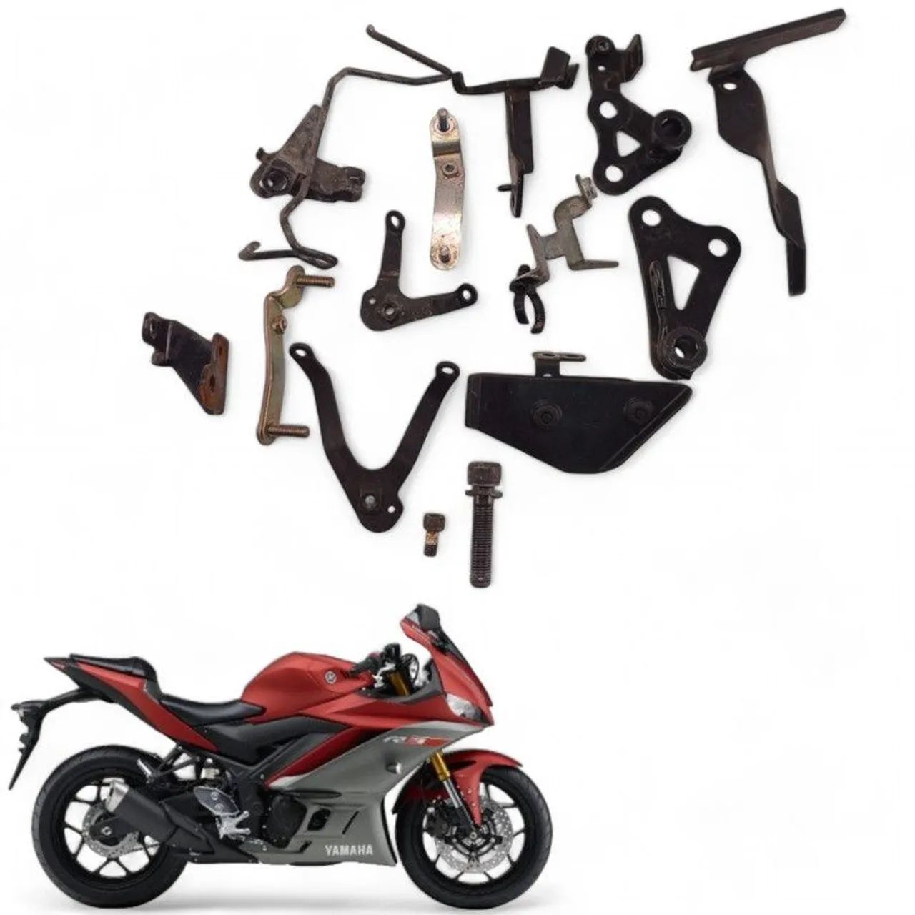 Kit suporte chassis Yamaha  YZF R3 2019 Yamaha YZFR3 Yamaha
