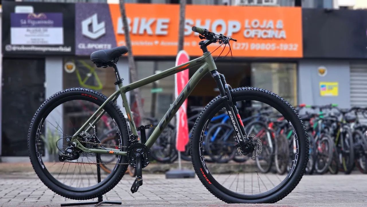 Bicicleta Aro 29 MTB Alumínio com Cabeamento Interno SOMOS LOJA 12x R$ 124,99 - Foto 2