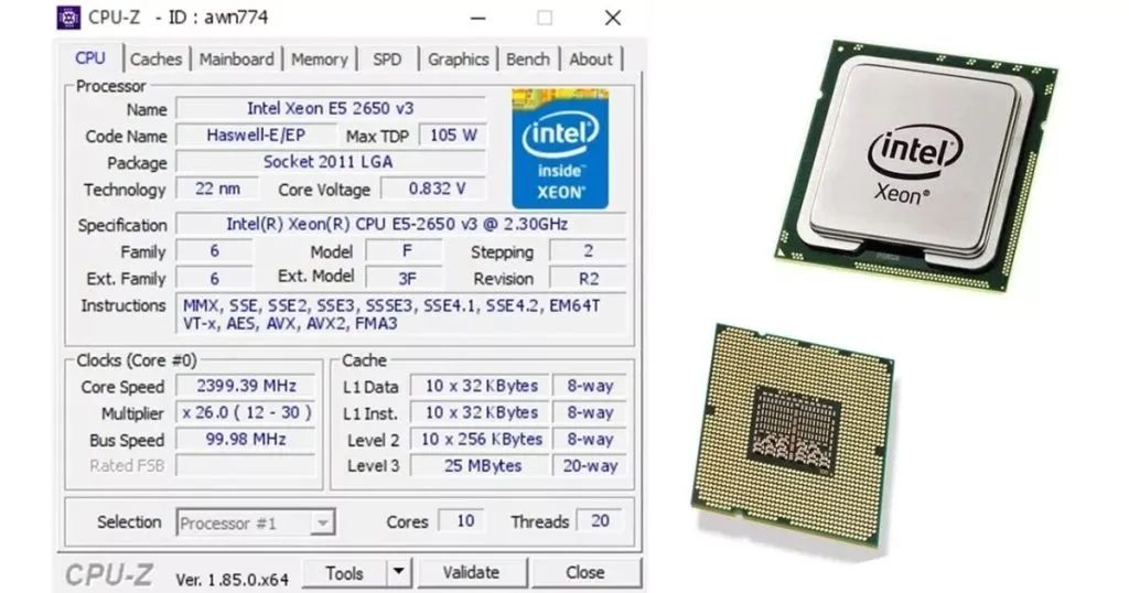Processador Intel Xeon E5 2650 V3 X99 Peças de Hardware Jardim