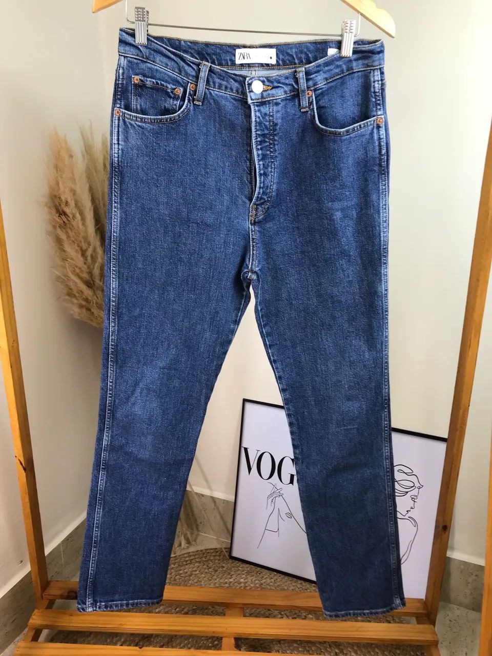 Calça jeans slim Zara 38