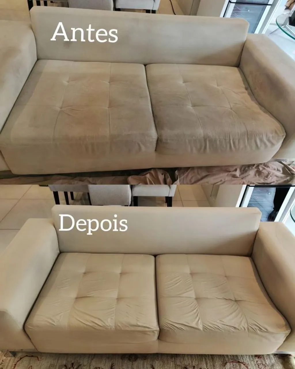 Limpeza de sofa