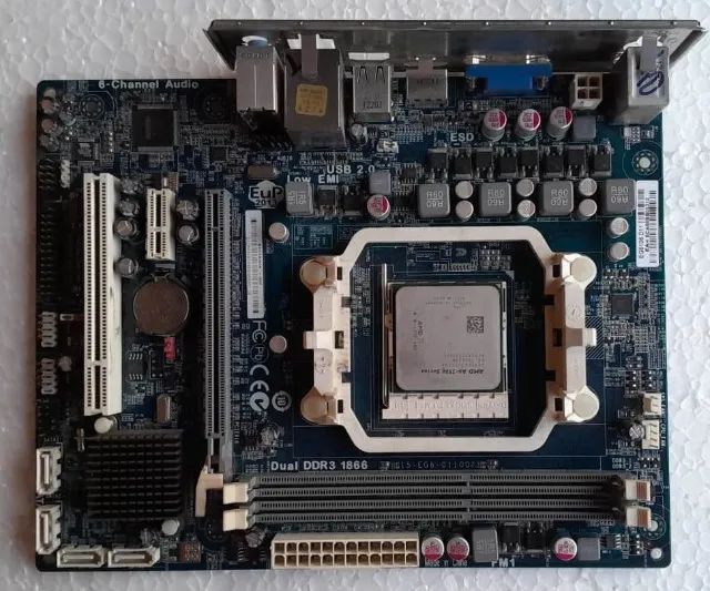 Kit Placa Mãe Amd Fm1+A6-3500 2.10Ghz+4Gb Memória Ddr3 - Foto 5