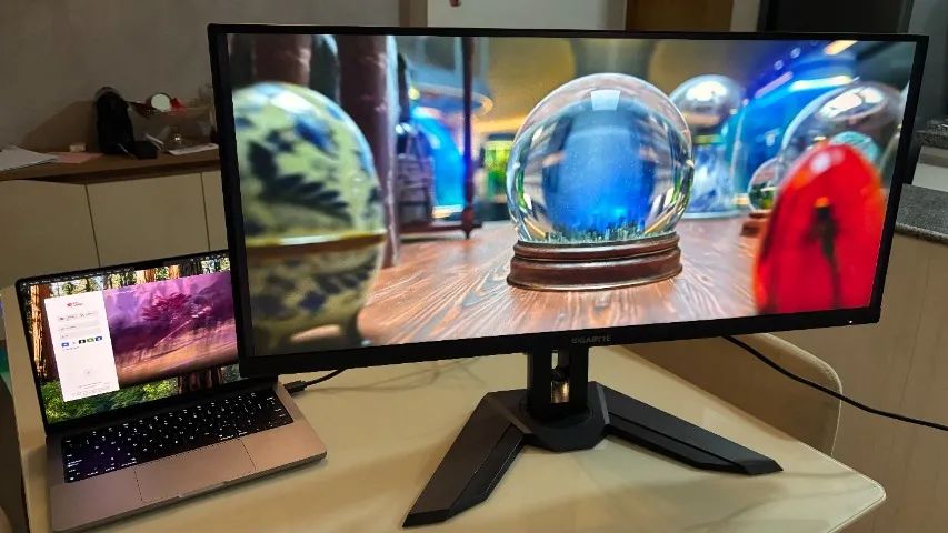Monitor Gamer Gigabyte 34" M34WQ, Ultrawide, 144Hz,1ms, IPS - Foto 4