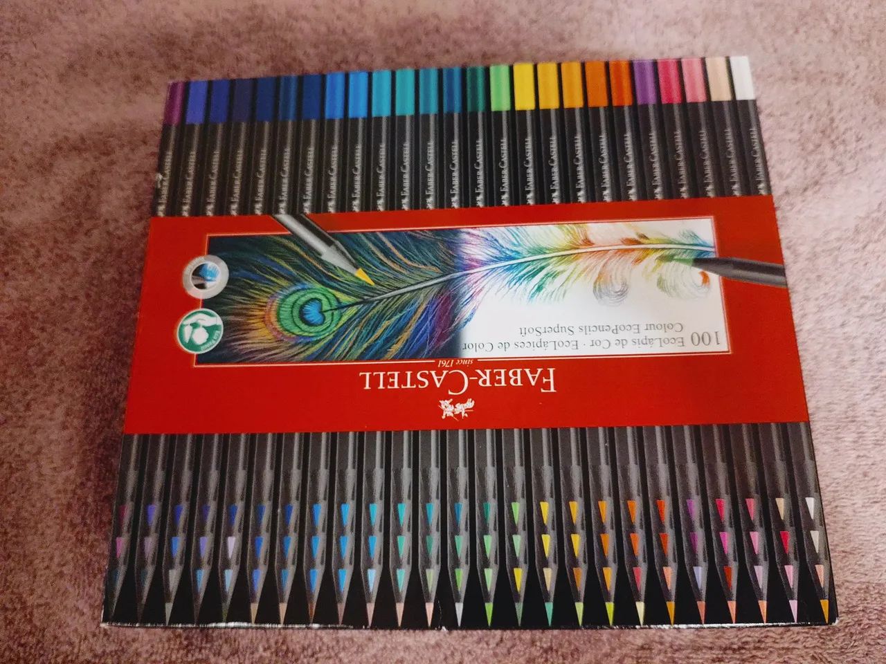 100 Lápis de Cor Faber-Castell EcoLápis