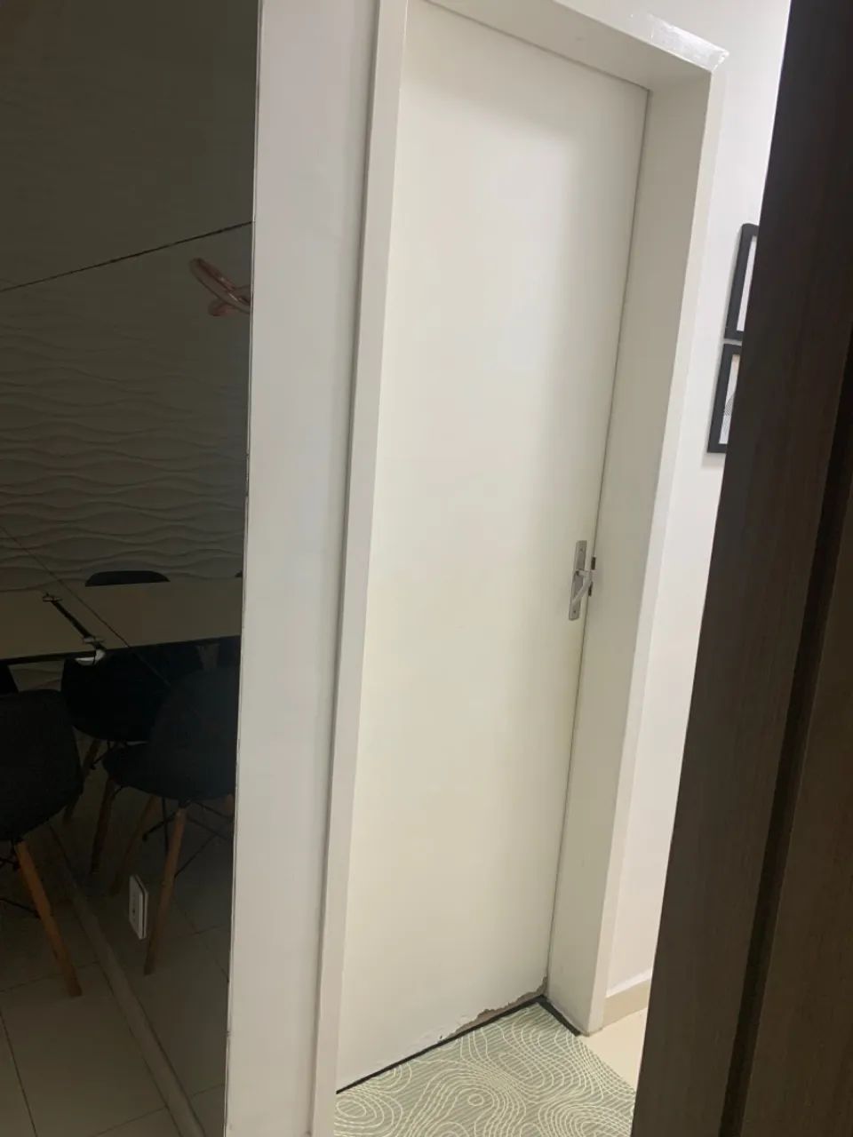 Porta mdf branca completa com o trinco  - Foto 5