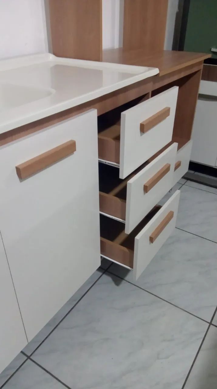 Cozinha Compacta Celine 1,85cm ( Não acompanha a Cuba) - Foto 3