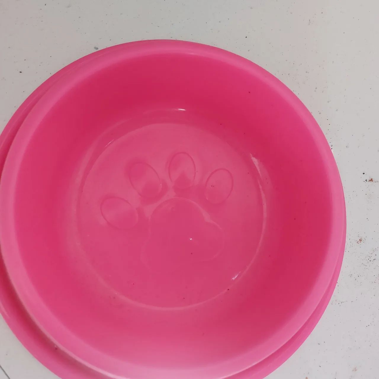 Tigela para Cães Rosa com Patinha media