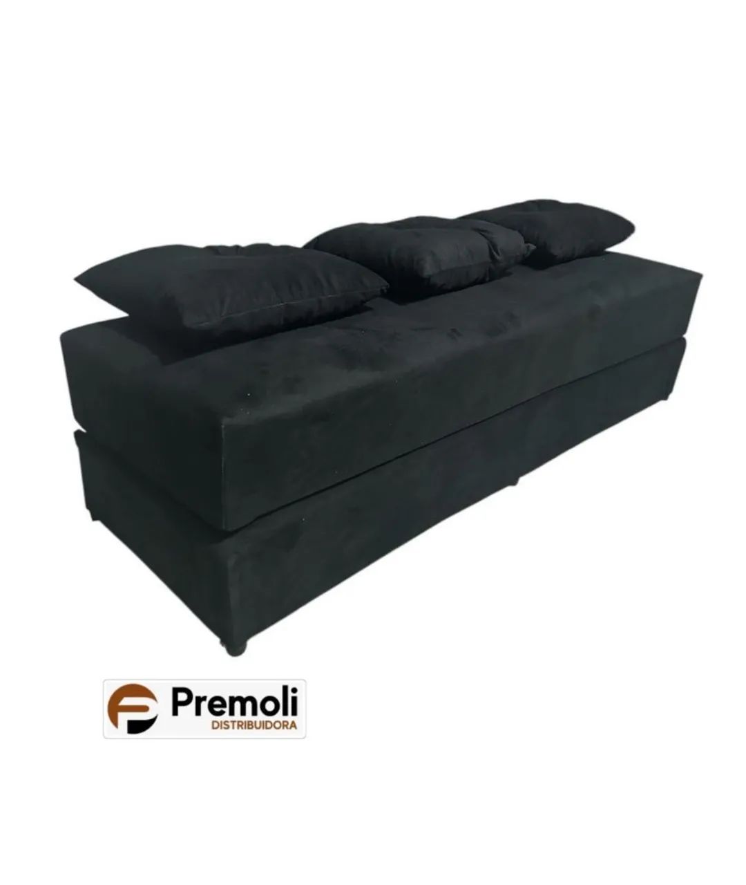 SOFÁ CAMA LUXO TECIDO SUED - Foto 3