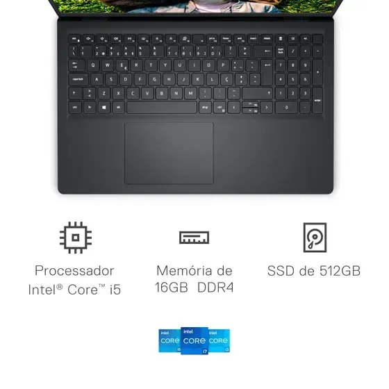 Notebook Dell Inspiron I15-I120K-U30P 15.6" (produto novo/lacrado/com garantia de fábrica)