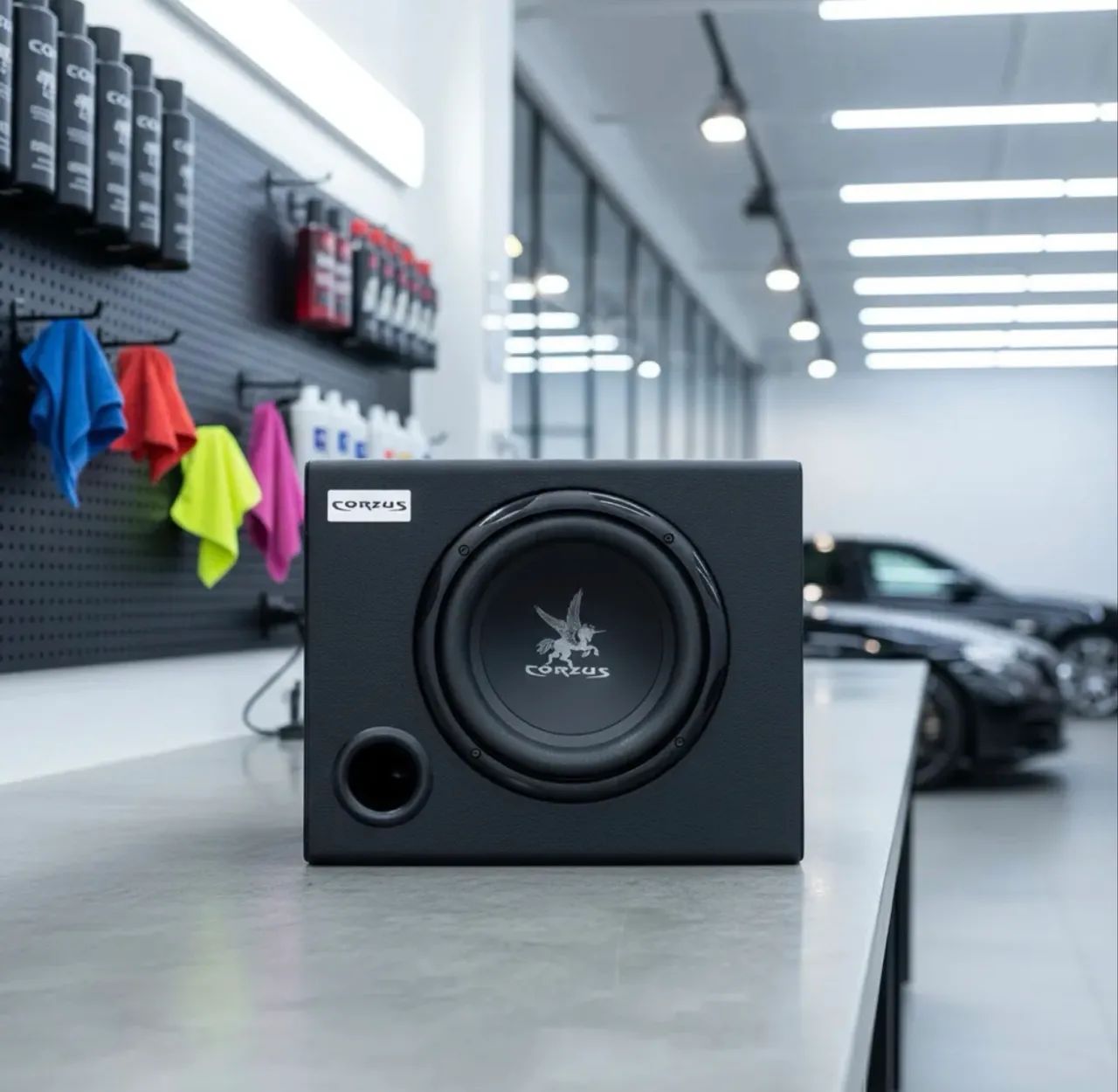 Caixa Amplificada Corzus  CXS303 Subwoofer 8" Com Saída Stereo 2 Canais Preto - Foto 3