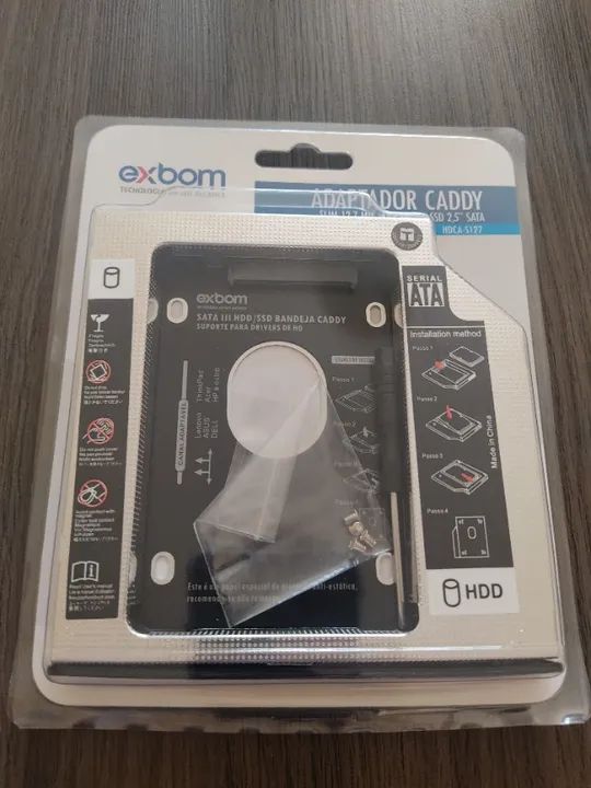 Caddy drive 9,5mm ou 12,7mm (Gaveta para notebook) - Foto 4