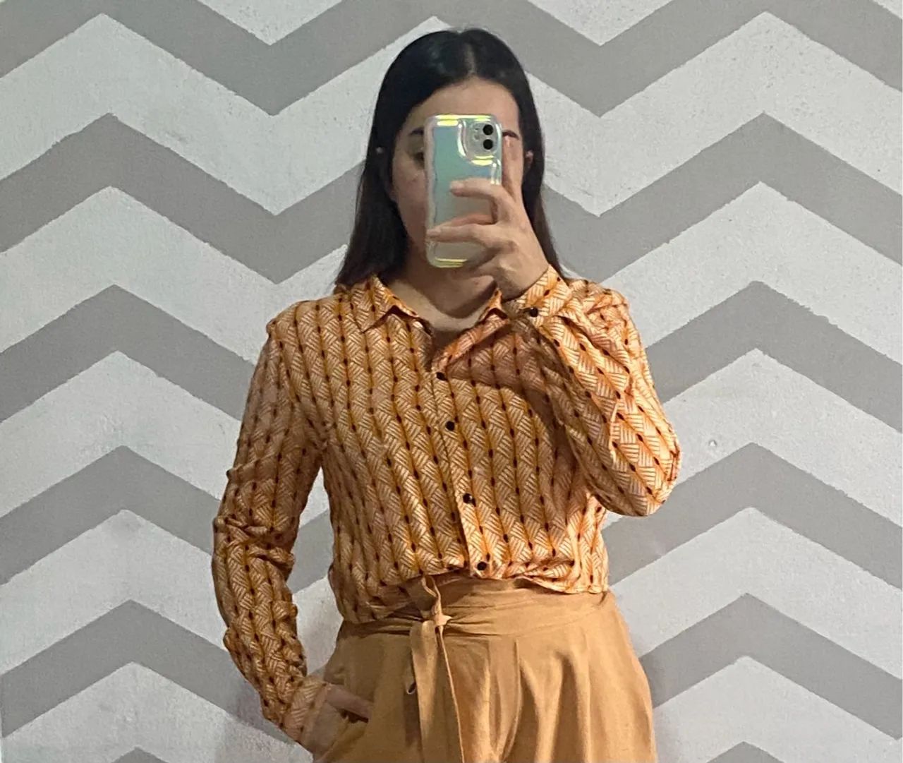 Camisa laranja renner