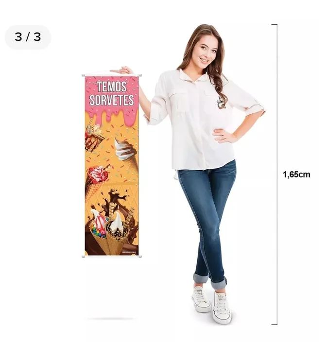 Banner de sorvete expresso - Foto 3