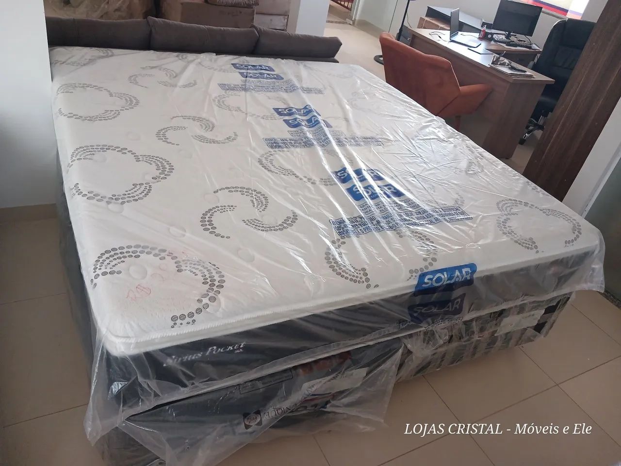 Cama Box Casal Solar Mola Ensacada - Novo - Foto 2