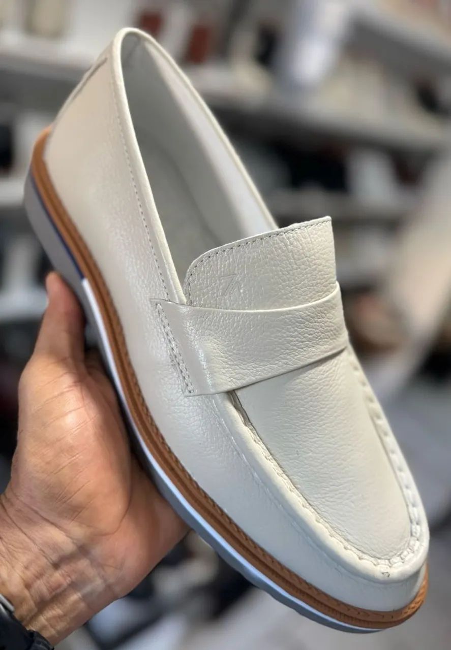 Sapatênis masculino Mocassim de couro - Promoção! - Foto 4