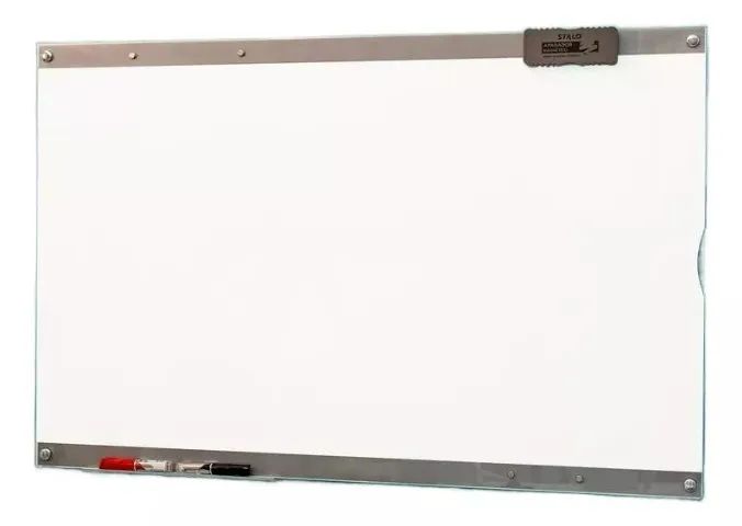 Quadro Branco Magnético Vidro 115x75 Stalo