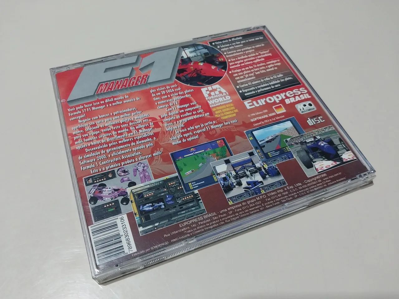 F1 Manager simulador para PC ano 1996 raro - Foto 2