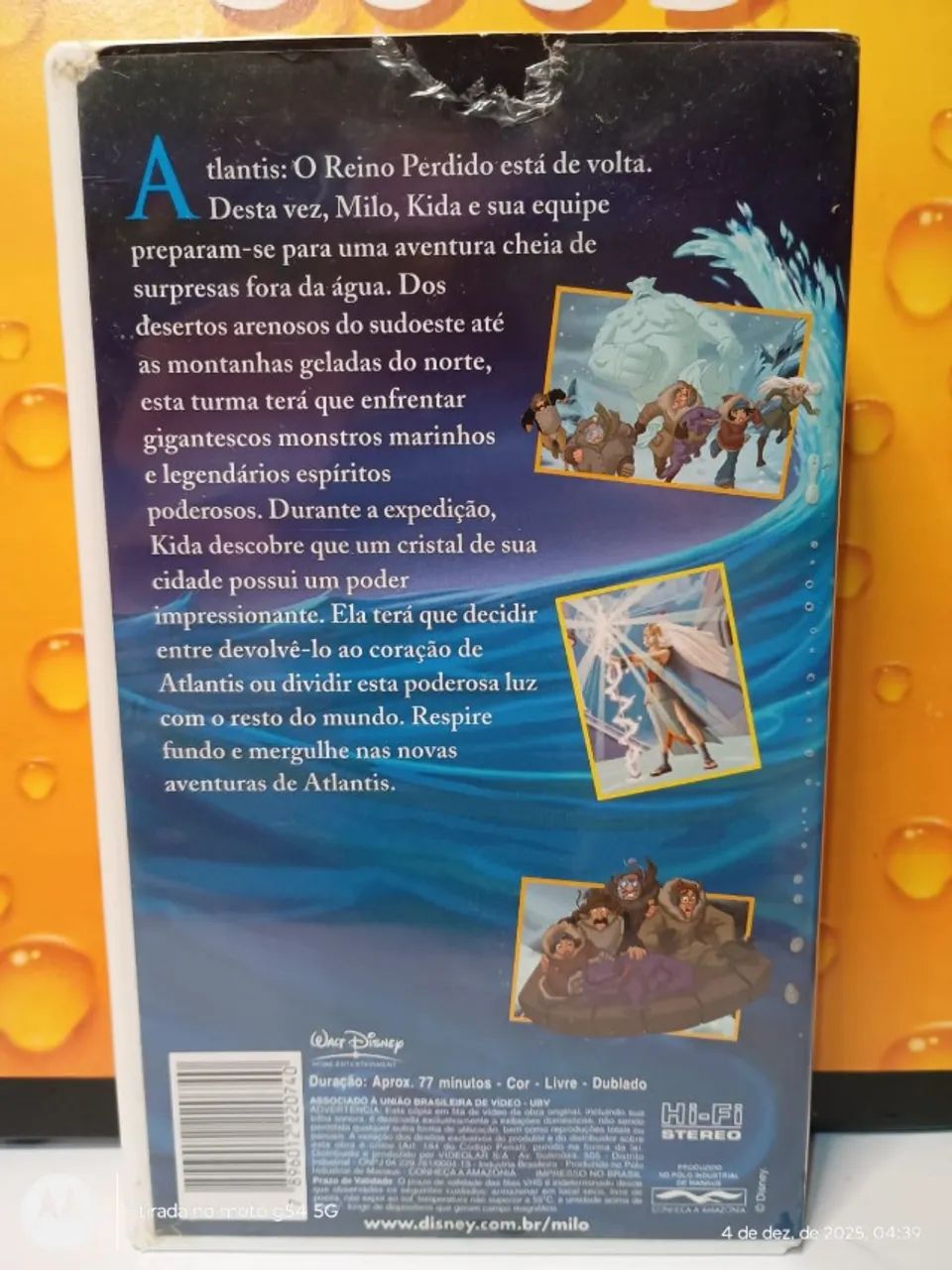その他 Living Edens: Patagonia [VHS] FITA VHS WALT DISNEY CLASSICOS DUBLADO - ATLANTIS O REINO PERDIDO