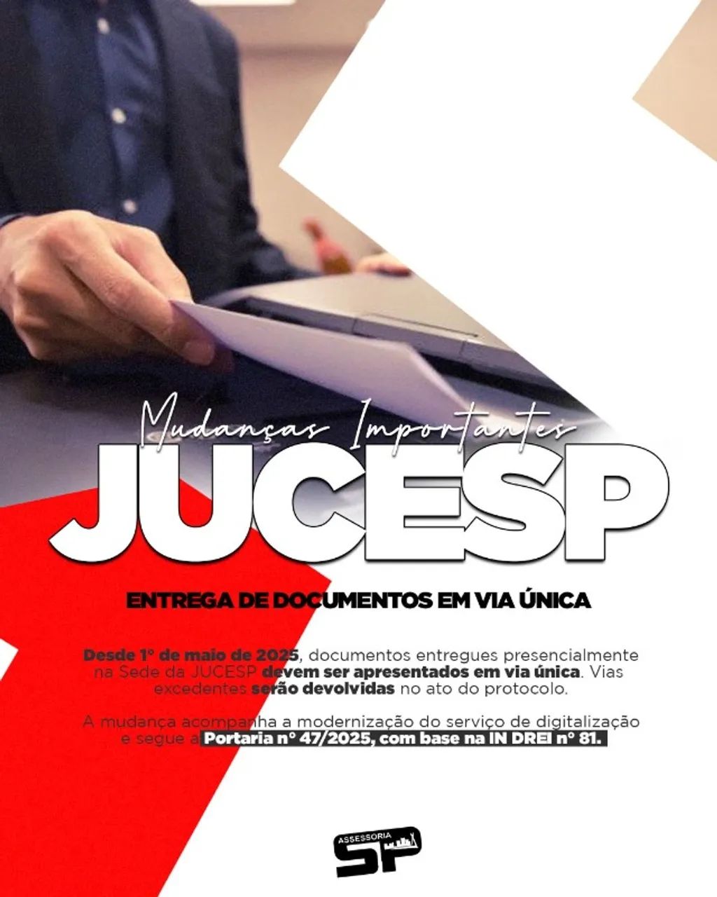 Mudanças na Junta Comercial - Registro em apenas uma via
