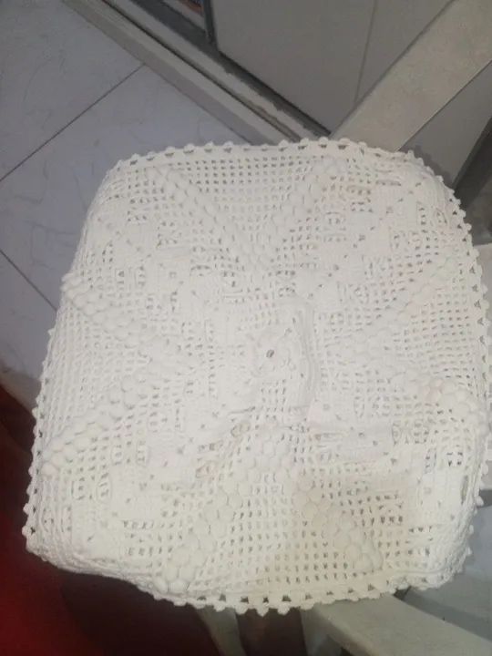 Jogo de almofada de Crochê