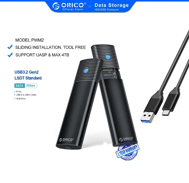 Case Hd Ssd Sata M.2 Usb 3.2 5Gbps Alumínio