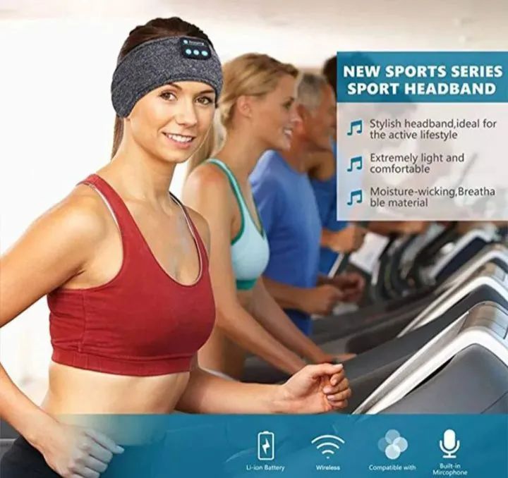 Headband com Bluetooth para Esporte