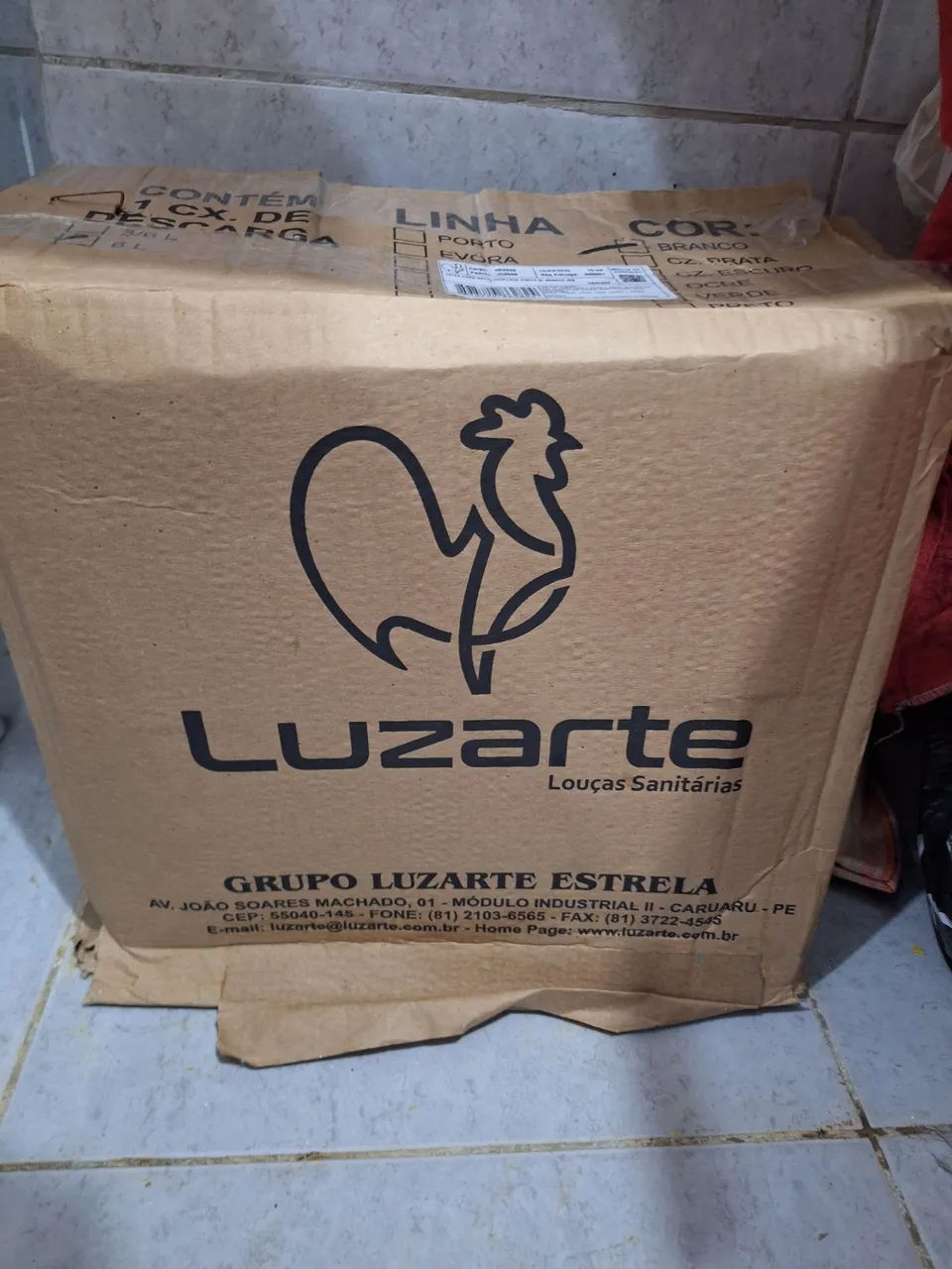 Caixa acoplada Sanitárias Luzarte