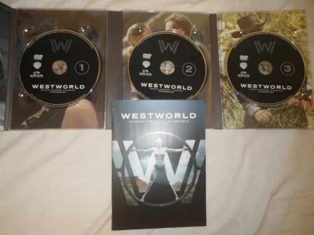 DVD box Westworld primeira temporada completa 3 discos digipack