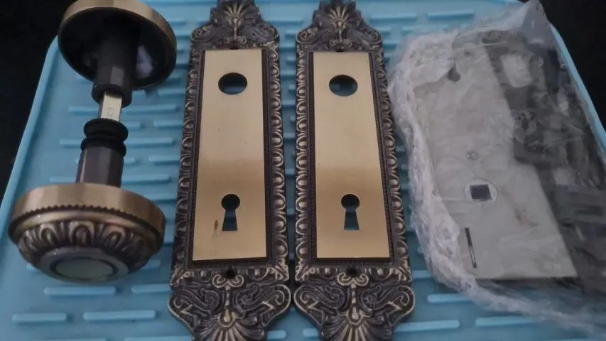 Fechadura Externa Espelho Aço 40mm Mgm Colonial