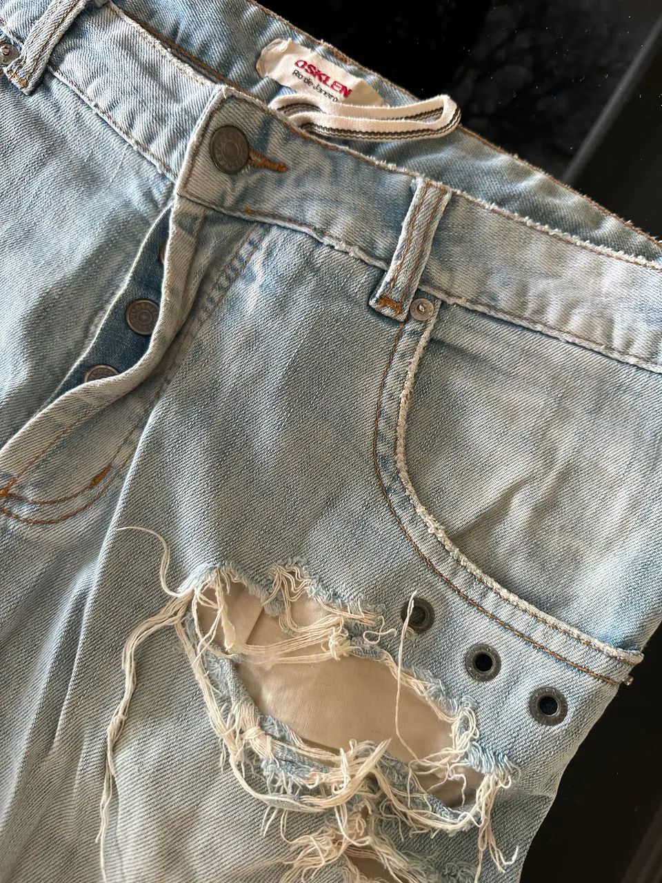 Bermuda jeans Osklen original TAM 40  - Foto 2