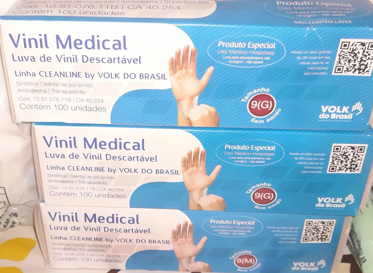 Luvas de Vinil Descartáveis promoção 