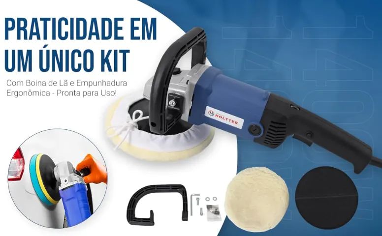Politriz Lixadeira Multifunções Automotiva 7" 1400W - Holtter Ferramentas