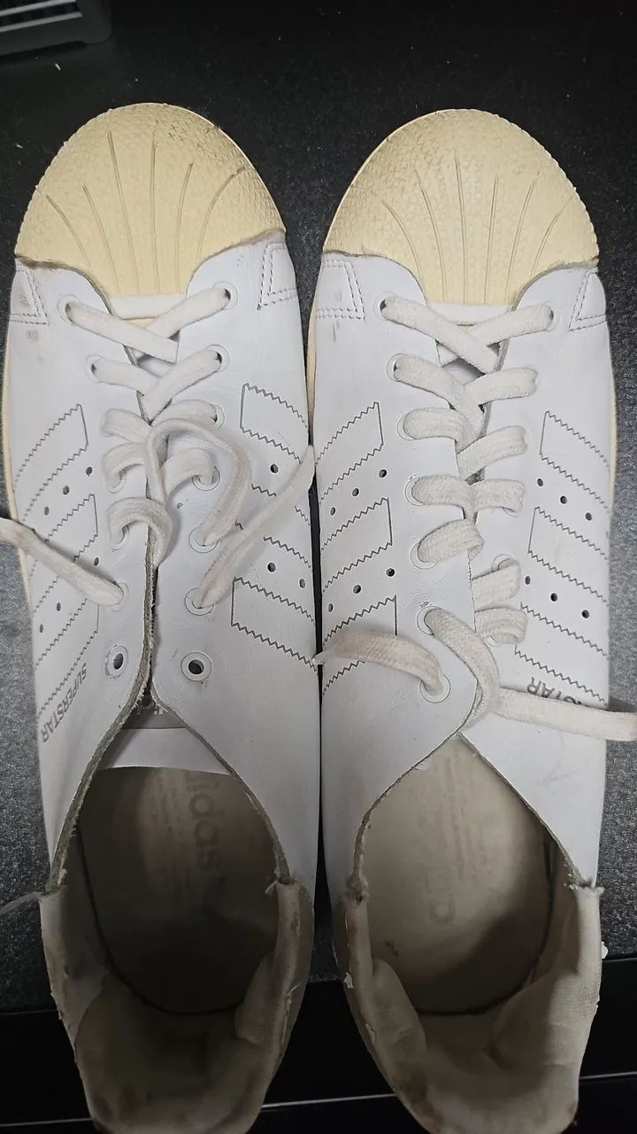 Adidas Superstar - Branco com detalhes - Foto 5